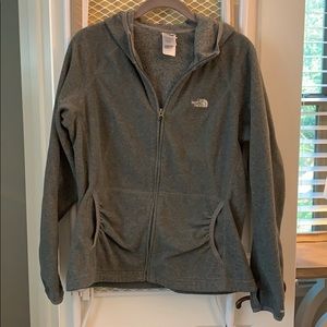 Gray fleece North Face sweater